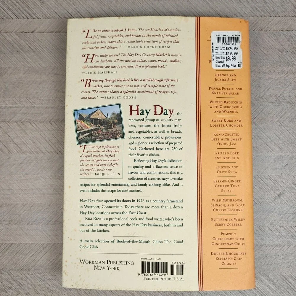 Hay Day Country Market Cookbook Vintage Hardcover East Coast Local Ethnic Recipe